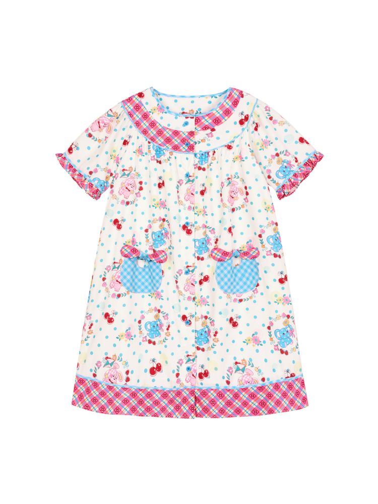 Patchwork Red Plaid Girl's Sweetheart Dress【s0000009072】