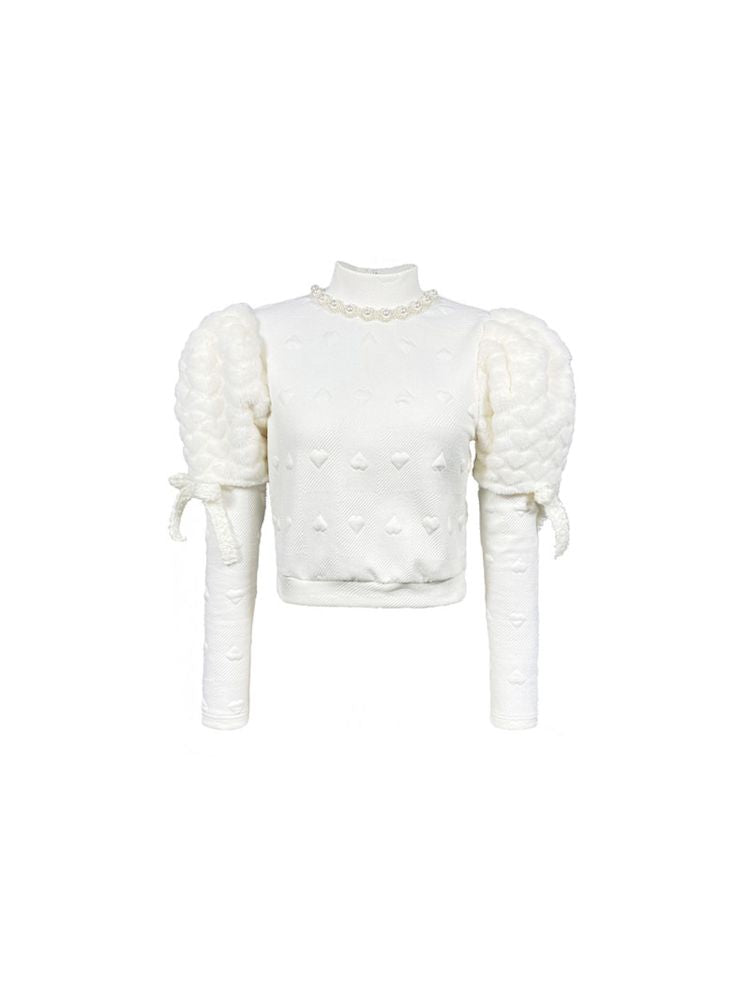 Bow Pearl Embellished Vibe Inner Top【s0000006042】