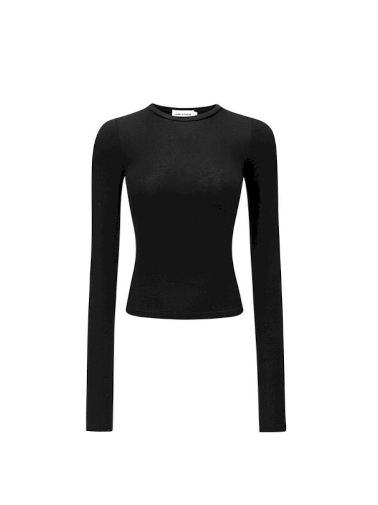 Basic Round Neck Rhinestone T【s0000006284】