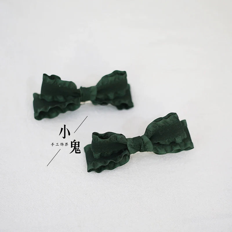 Xiaogui - Cute Lolita Headwear Ponytail Hairclips Daily Lolita Accessories