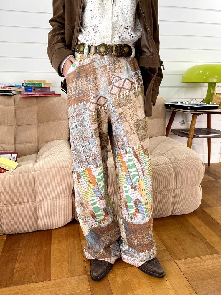 Printed casual pants【s0000010367】