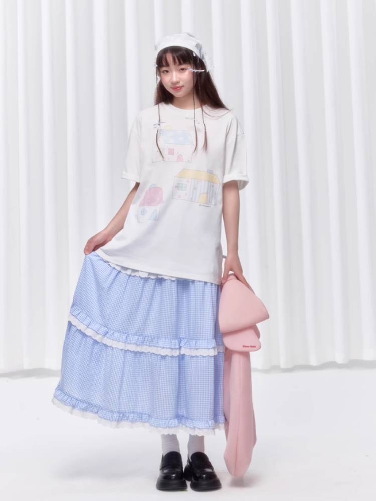 Loose round neck T-shirt【s0000008031】