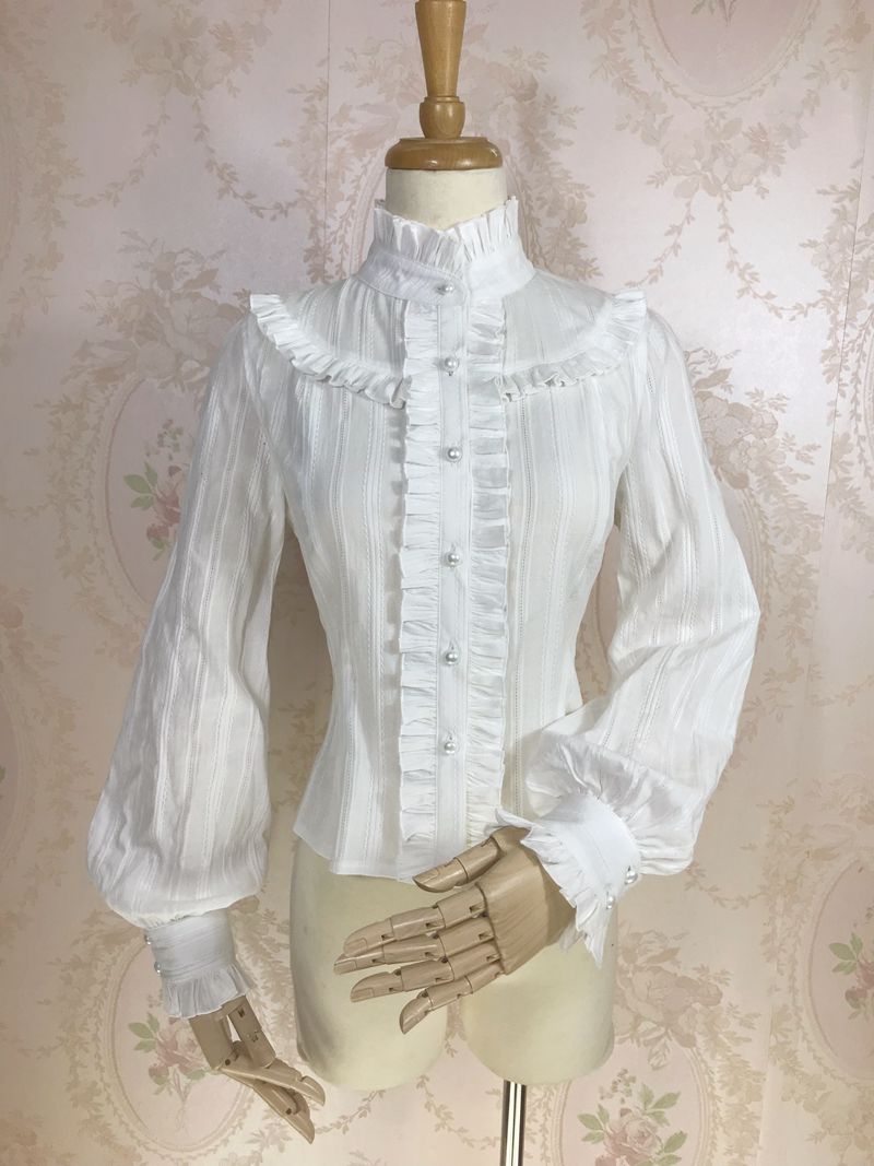 Yilia - Korean Fashion Cotton Lolita Blouse