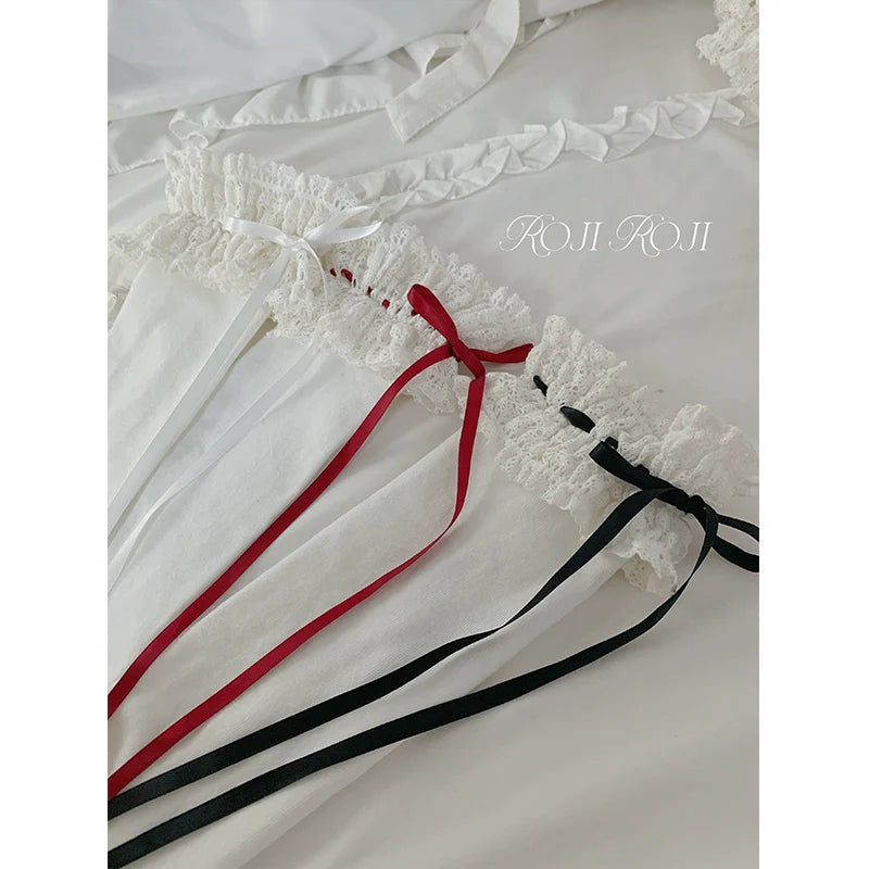 Roji Roji - Gentle Town - Sweet Lolita Cotton Calf Socks, Ankle Socks