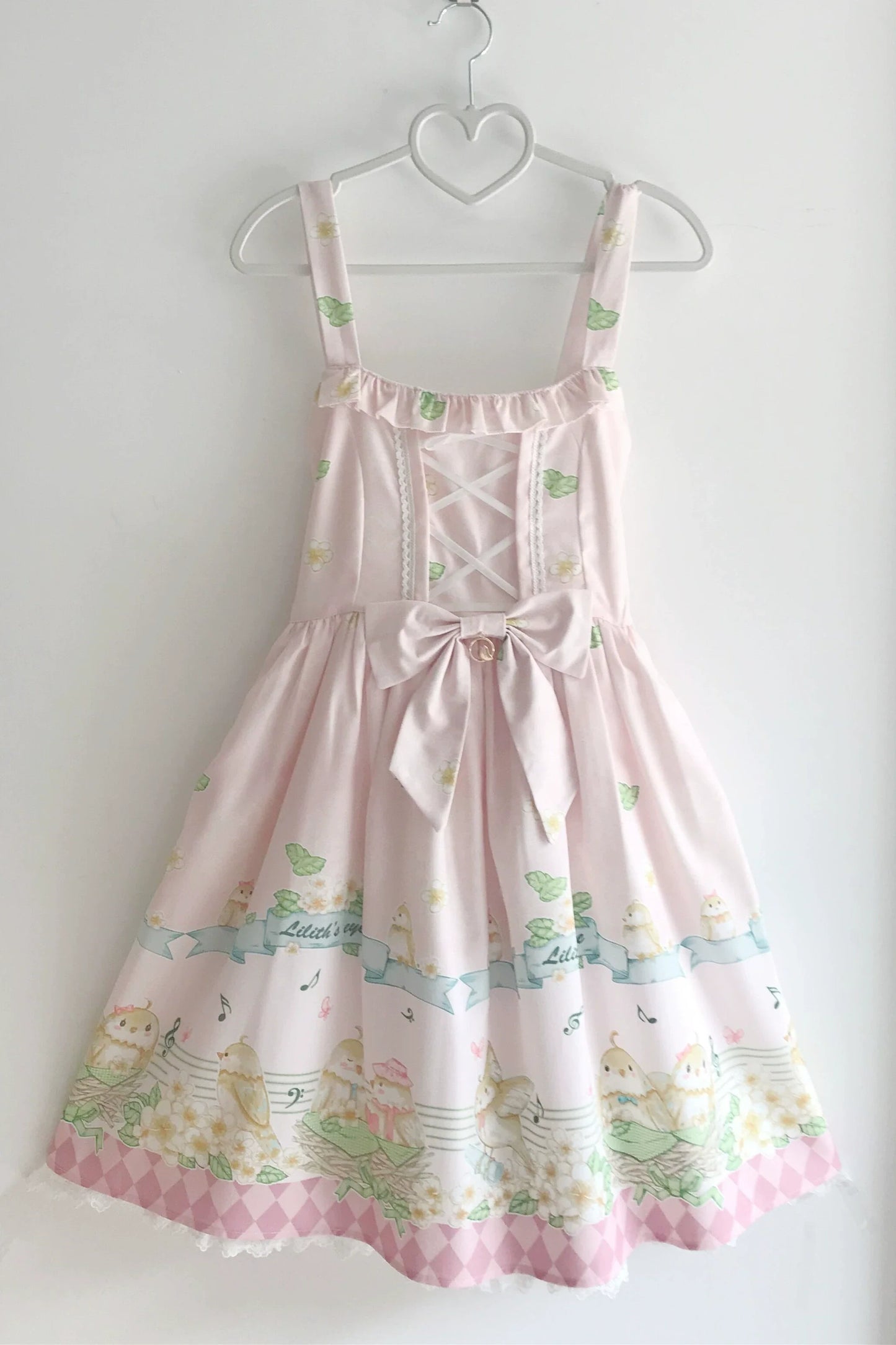 LilithEye - Fat Tweeds and Plumeria - Daily Lolita Jumper Dress Fresh JSK