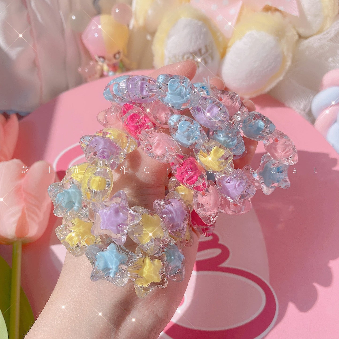 Cheese Cat - Buling Crystal Summer LolitaSweet Bracelet