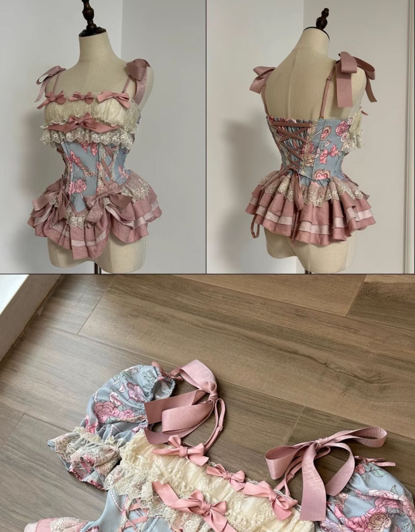 Sweet Wood - Jewel Rose - Plus Size Sweet Lolita Skirt Set in Separate Pieces