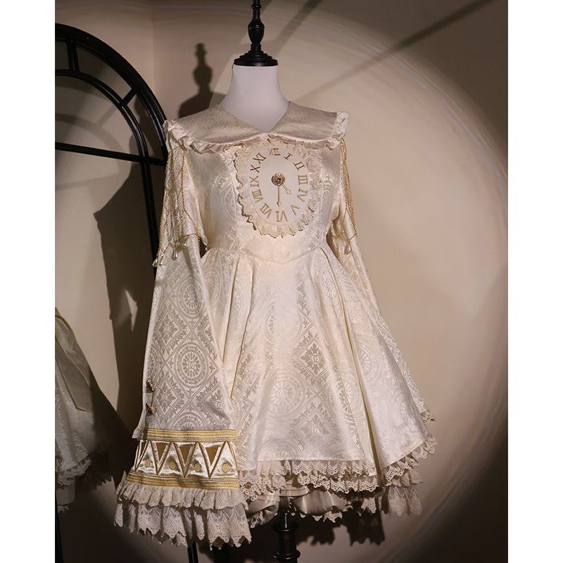LizBird - Reincarnation of Time - Elegant Lolita OP Set with Waist-Cinching and A-Line Styles