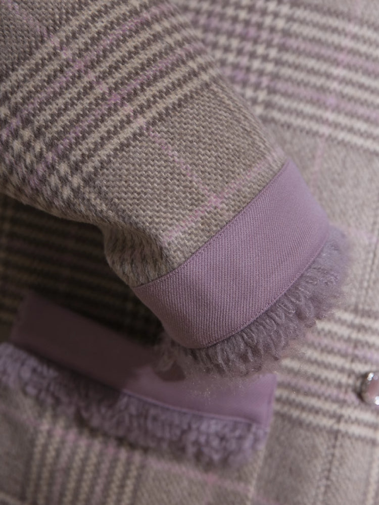 Romantic wool plaid suit【s0000005866】