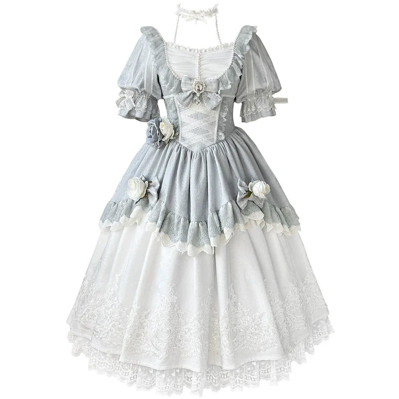 Rose Island - Fairytale Dance - Princess Lolita OP Halter Neckline Dress