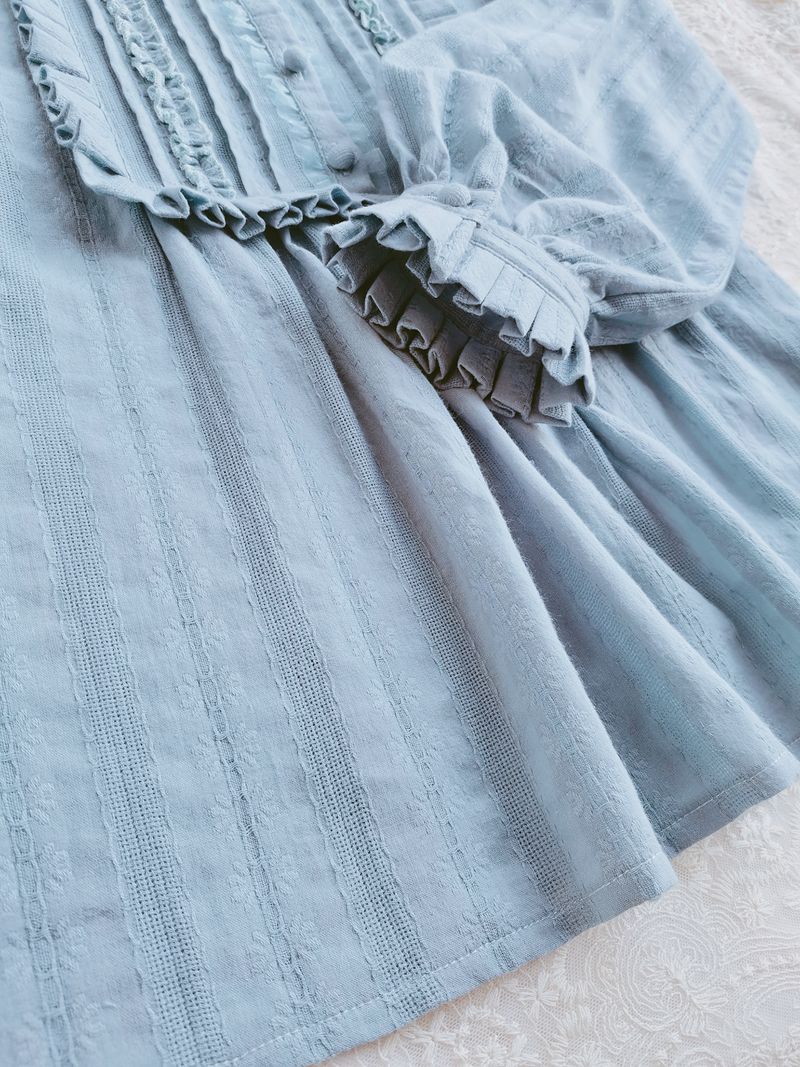 Yilia - J-fashion Ruffle Cotton Lolita Blouse