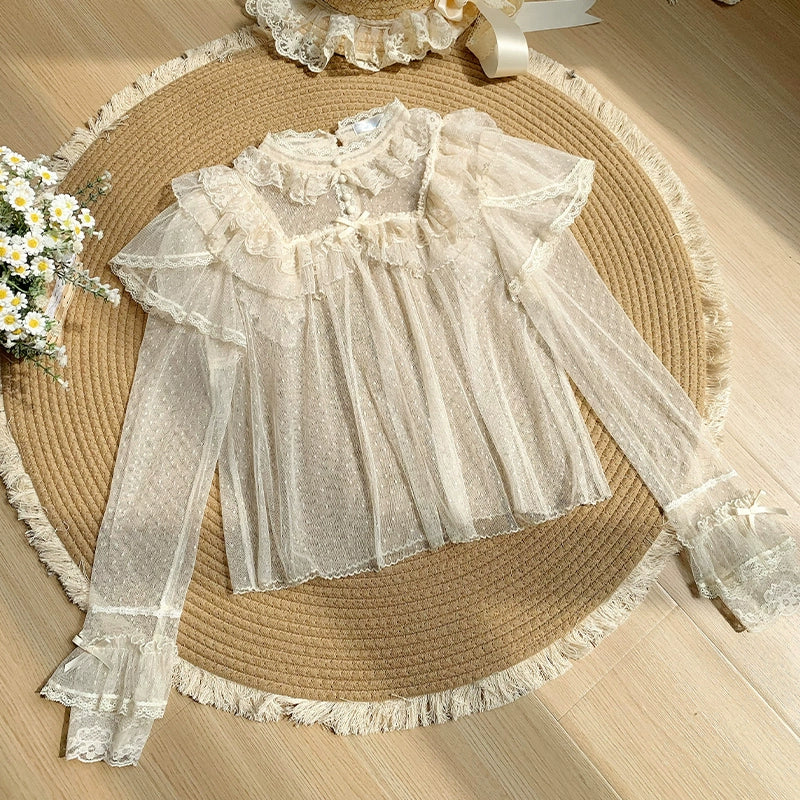 With PUJI - Sea Salt Iced Tea - Classic Lolita Dress, Fishbone Bodice