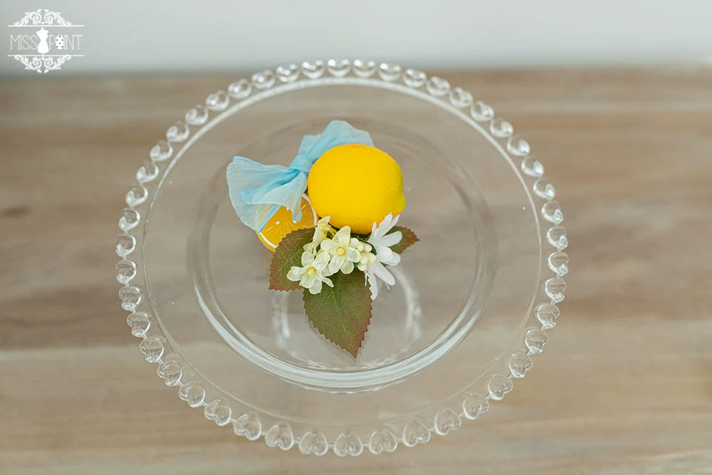 Miss Point - Daisy Lemon - Kawaii Lolita Lemon and Flowers Accessory