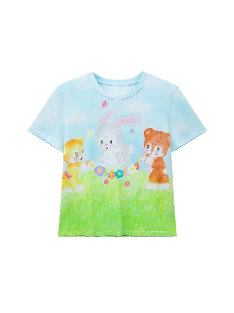 Animal print t-shirt【s0000009057】