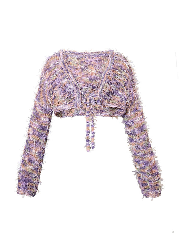 Special Yarn Loose Cardigan Jacket