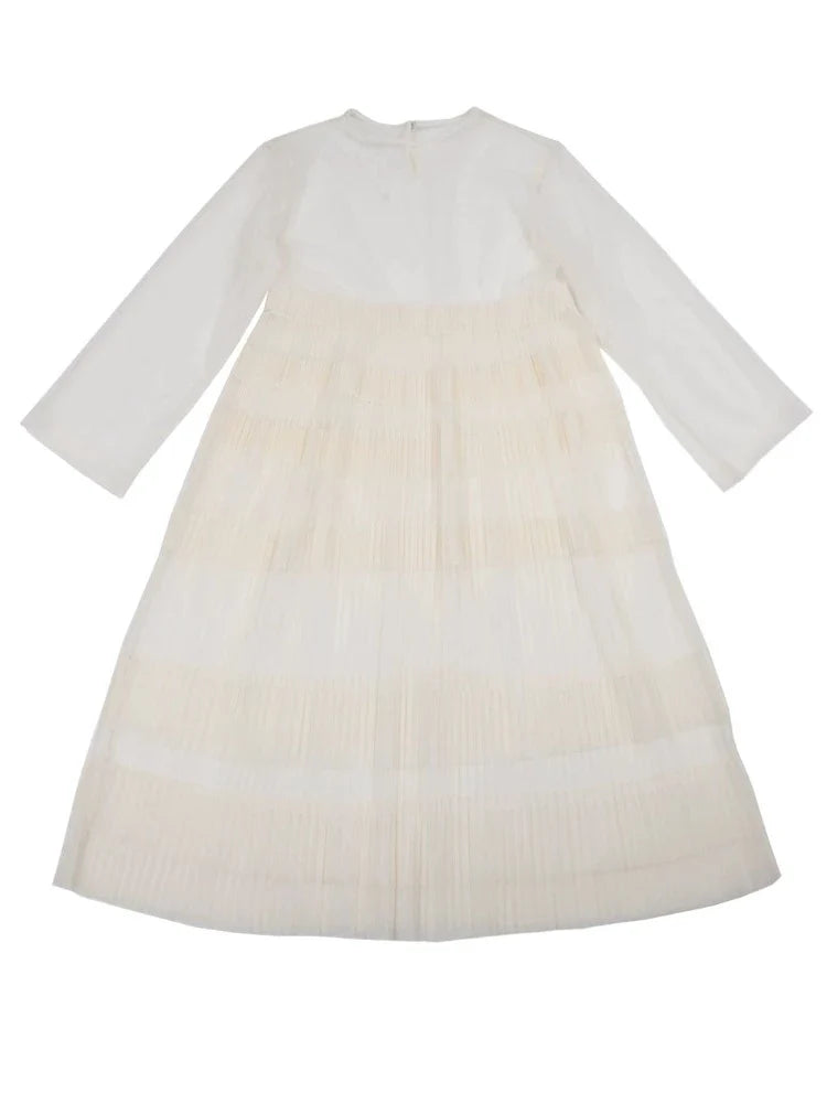 Vintage mesh blouse dress【s0000006885】