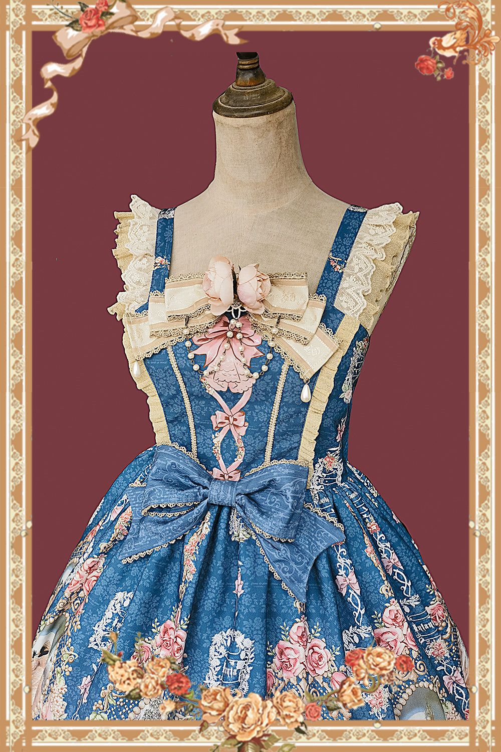 Infanta - Fairytale Town Prom - Printed Tea Party Classic Lolita JSK Suit