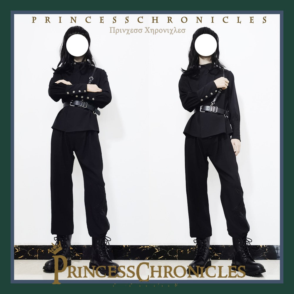 Princess Chronicles - The Stars Change - Ouji Lolita Embroidery Brolita Trousers