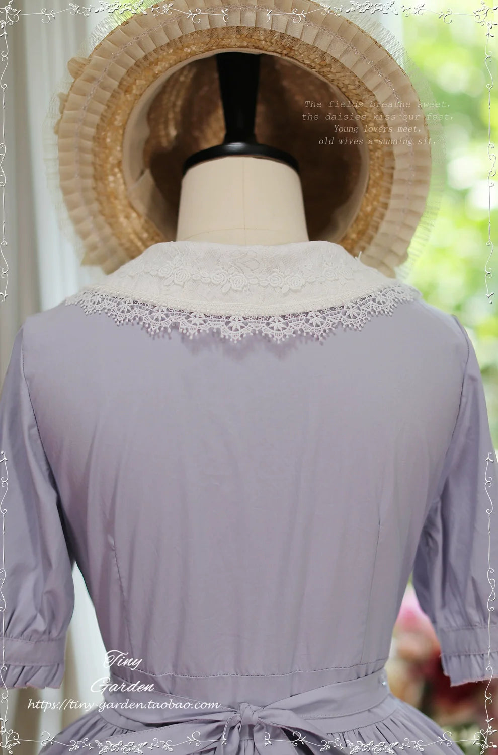 Tiny Garden - Lacey 2.0 - Classic Lolita OP Lace Collar Open Front Dress