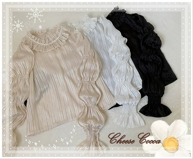 Cheese Cocoa - Star Drop Ceremony - Elegant Lolita Blouse Puff Sleeve Long Sleeve Shirt