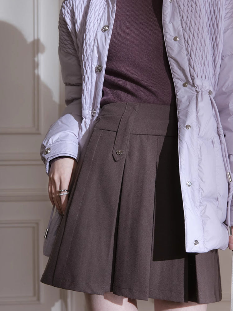 Pleated short skirt【s0000005780】