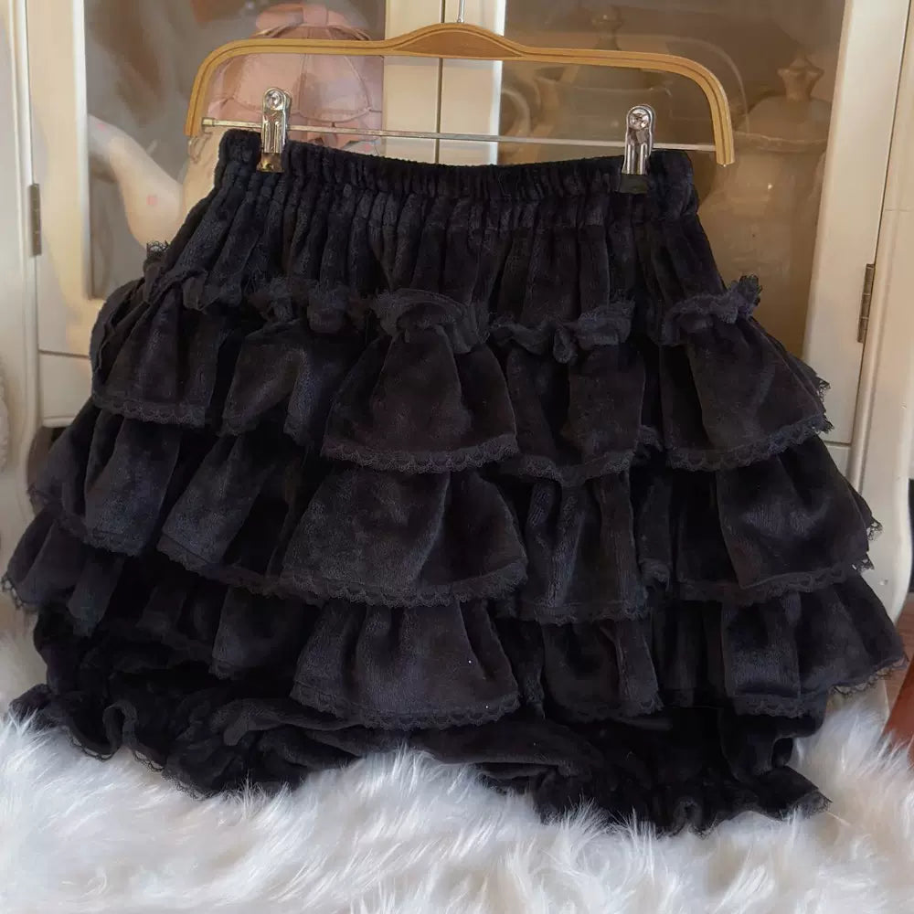 Sugar Girl - Cotton Lolita Bloomer, Loose Ruffled Hem Petticoat