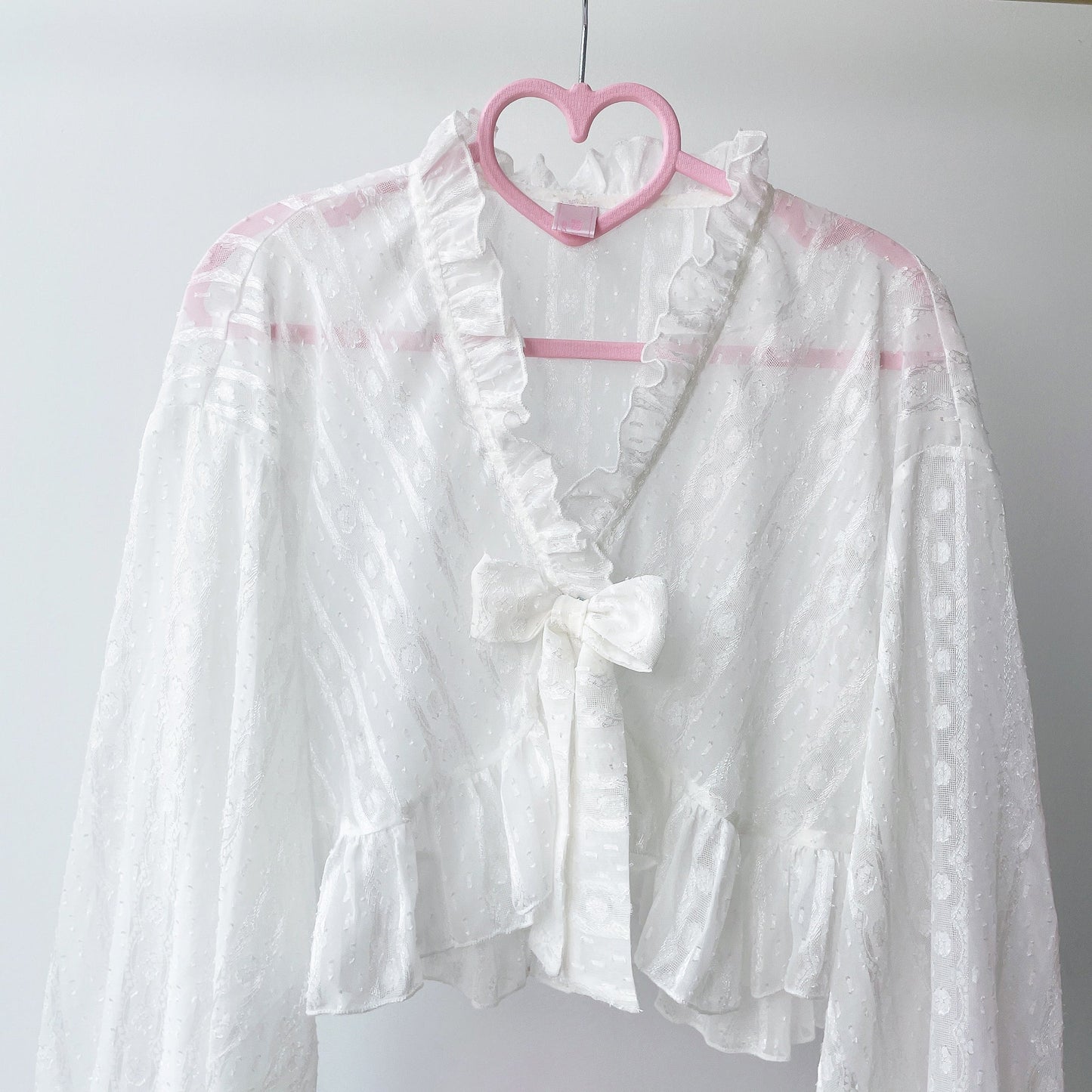 Sakurada Fawn - Chiffon Puff Sleeve Lolita Cardigan