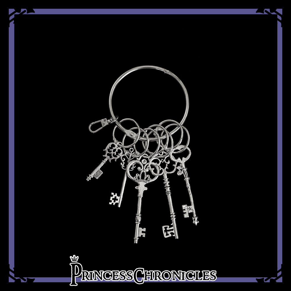 Princess Chronicles - Secret Morning Paper - Vintage Lolita Silver Key Hangings