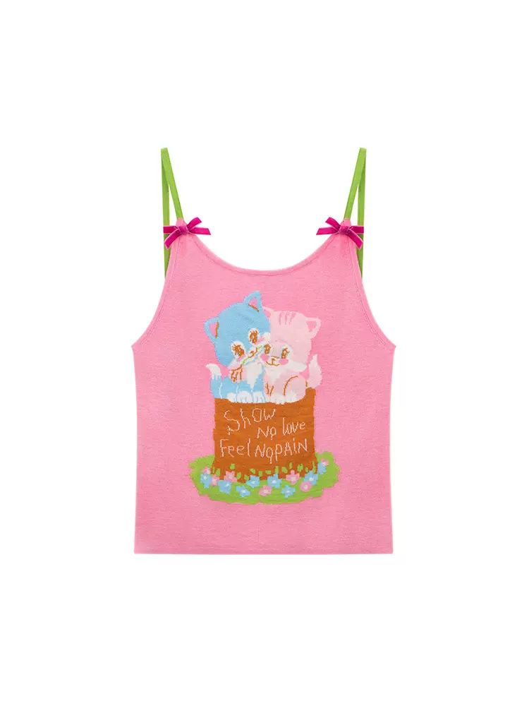 Kitten ribbon camisole【s0000009053】