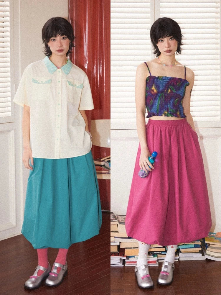 4 Color Bud Long Skirt【s0000007803】