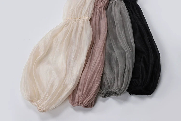 Balladeer - Classic Lolita Shirt Puff Sleeves Open Shoulder Blouse