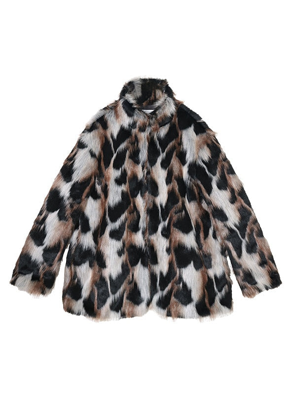Mid-length Loose Fur Coat
