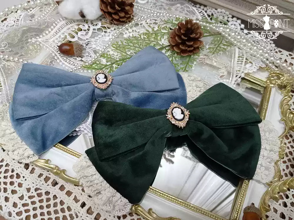 Miss point - Rose Silhouette - Lace Bow KC Lolita Accessories