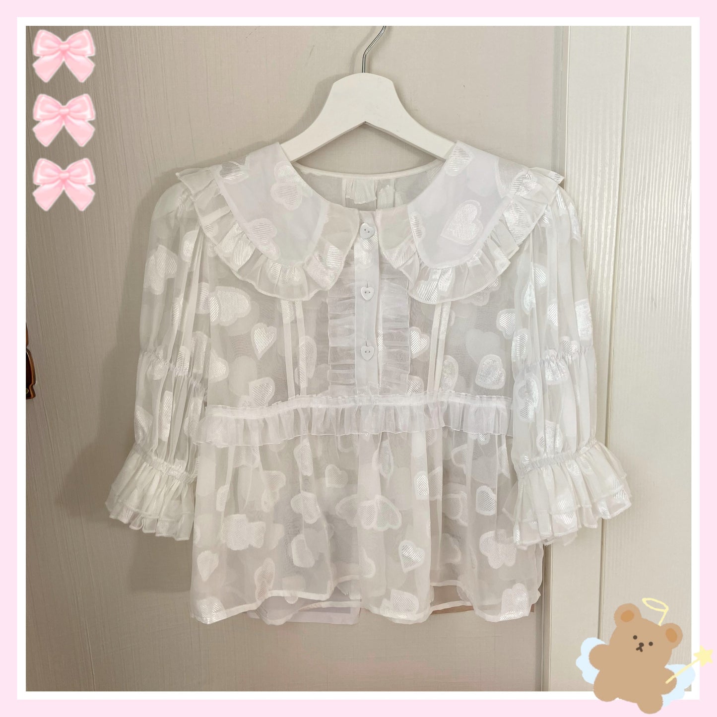 Suiyi - Sweetheart Knots - Sweet Lolita Dress Short Sleeve OP