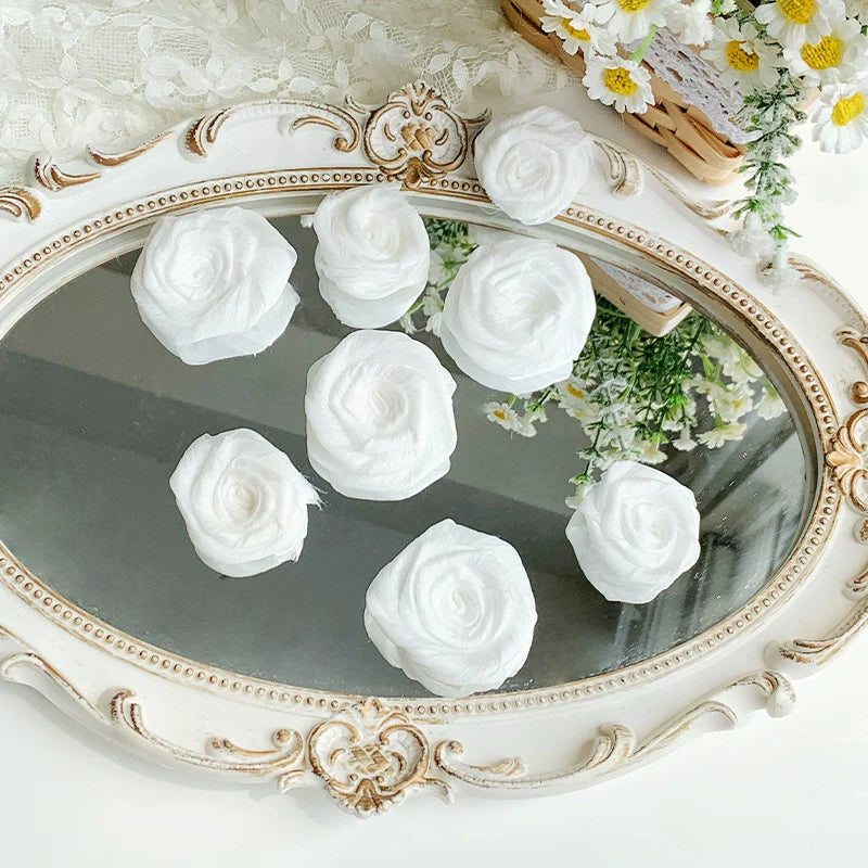 With PUJI - Flower Visage - Summer Lolita Sheer Cardigan with Rose Brooch