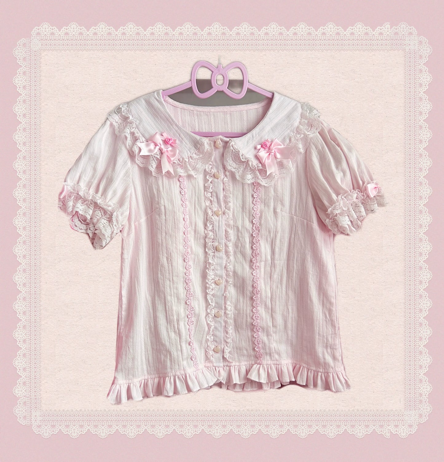 TaTaTa Lolita - Pearl Princess - Old School Lolita Jumper Dress Outfit, Petal Hem