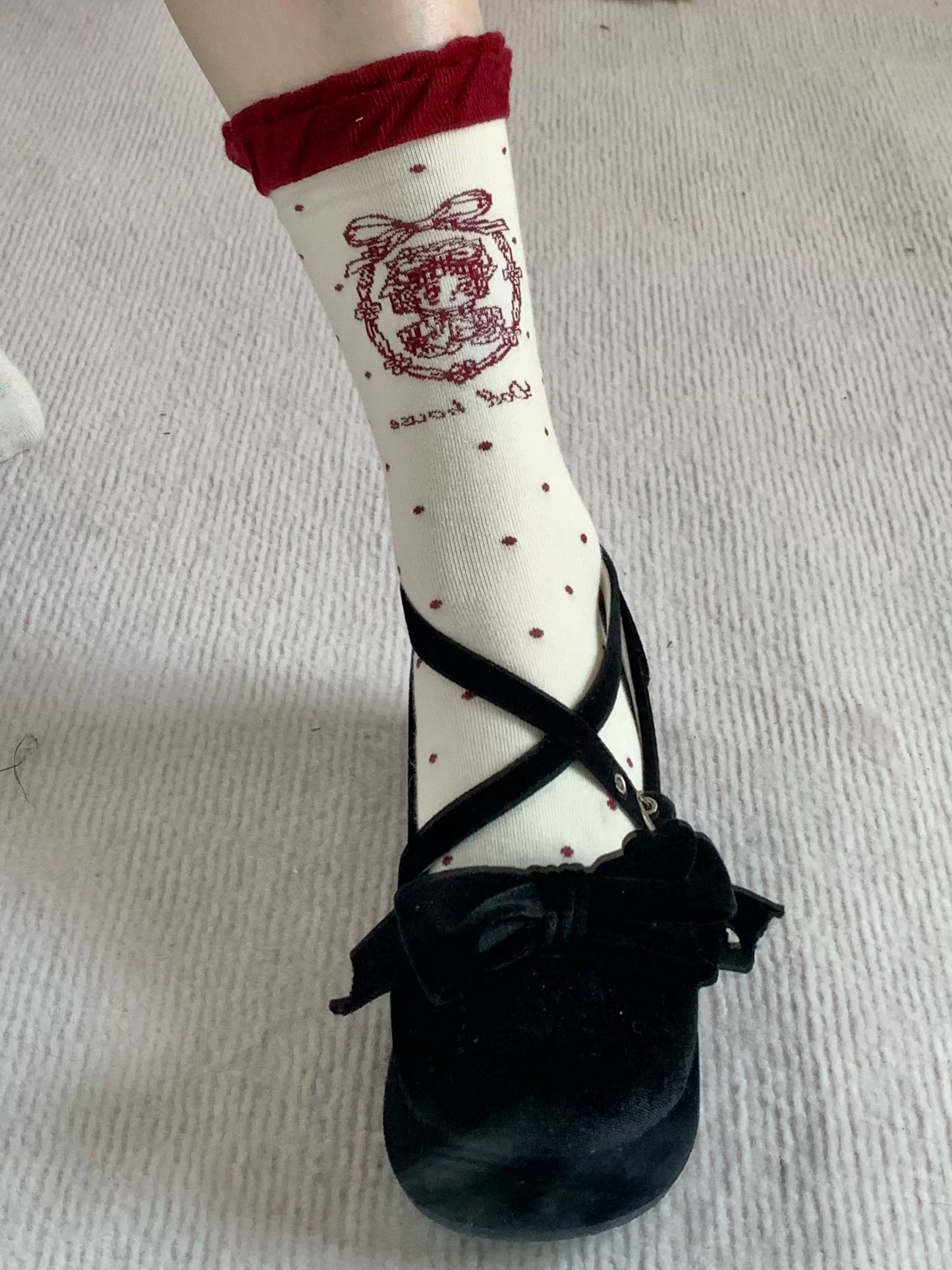 Roji Roji - Kawaii Cotton Lolita Socks Mid-calf Socks