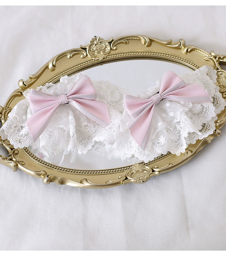 Xiaogui - Sweet Lolita Headdress Pink Handmade Christmas Accessories