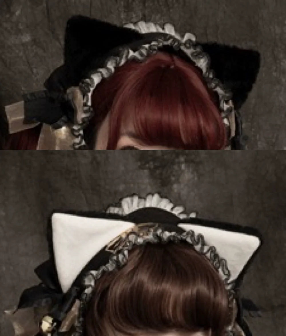 Ilovexiaolu - Foil-Stamped Fairytale Town - Animal Print Gothic Lolita Dress