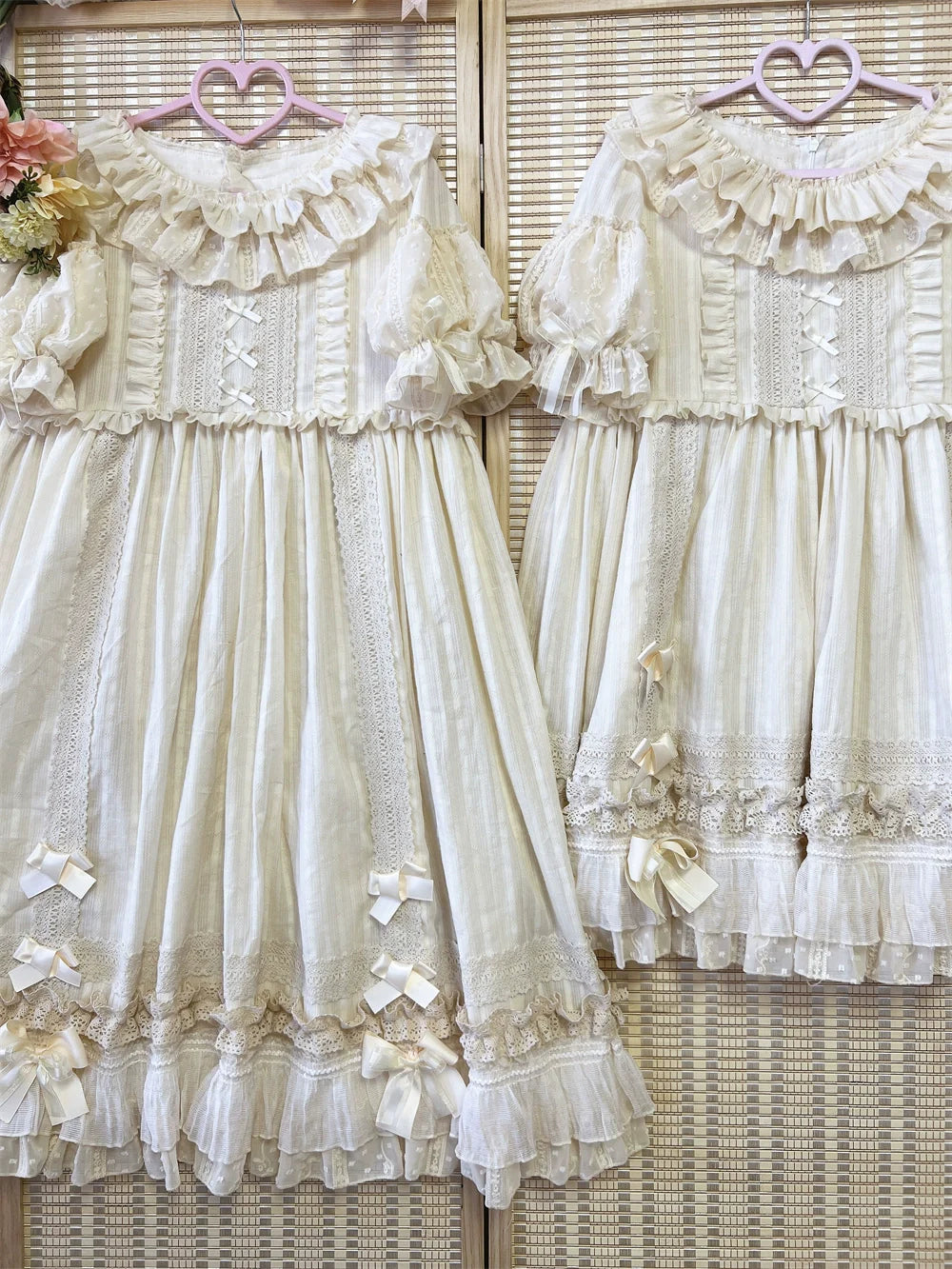 Ilovexiaolu - Meow Lullaby - Cotton Kawaii Lolita OP Dress with Removable Kitty Apron