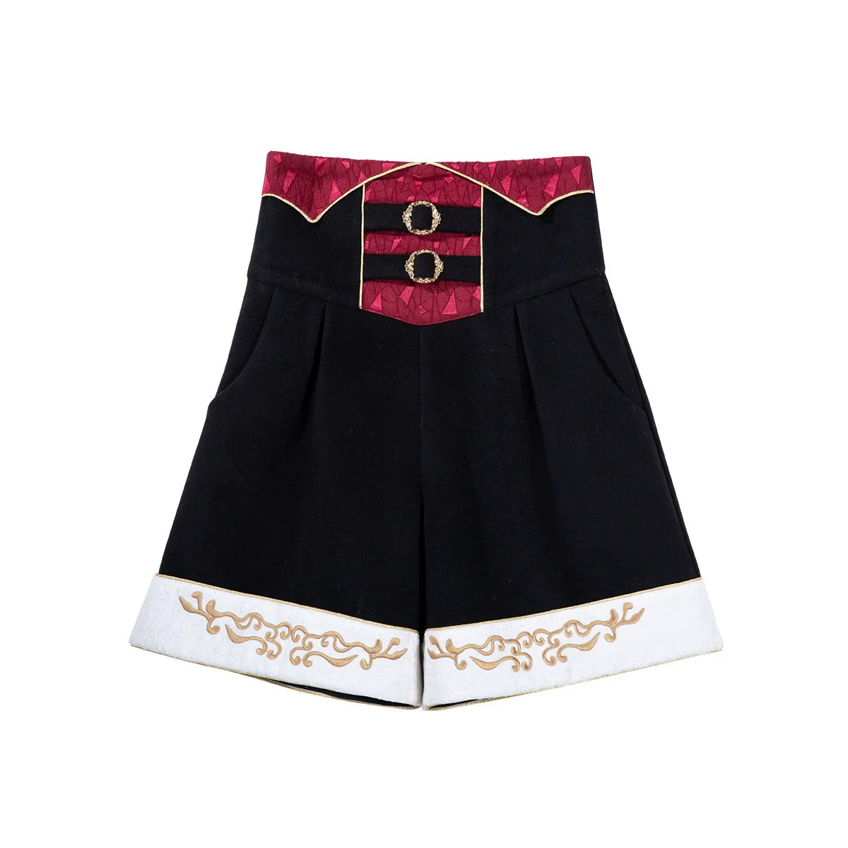 Your Princess - Vampire Youth - Ouji Lolita Bat Shaped Cape Set, Gold Embroidery & Red Accents