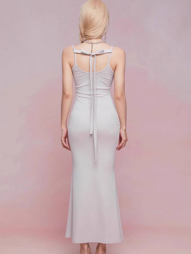 Suspender top and slim dress【s0000008939】