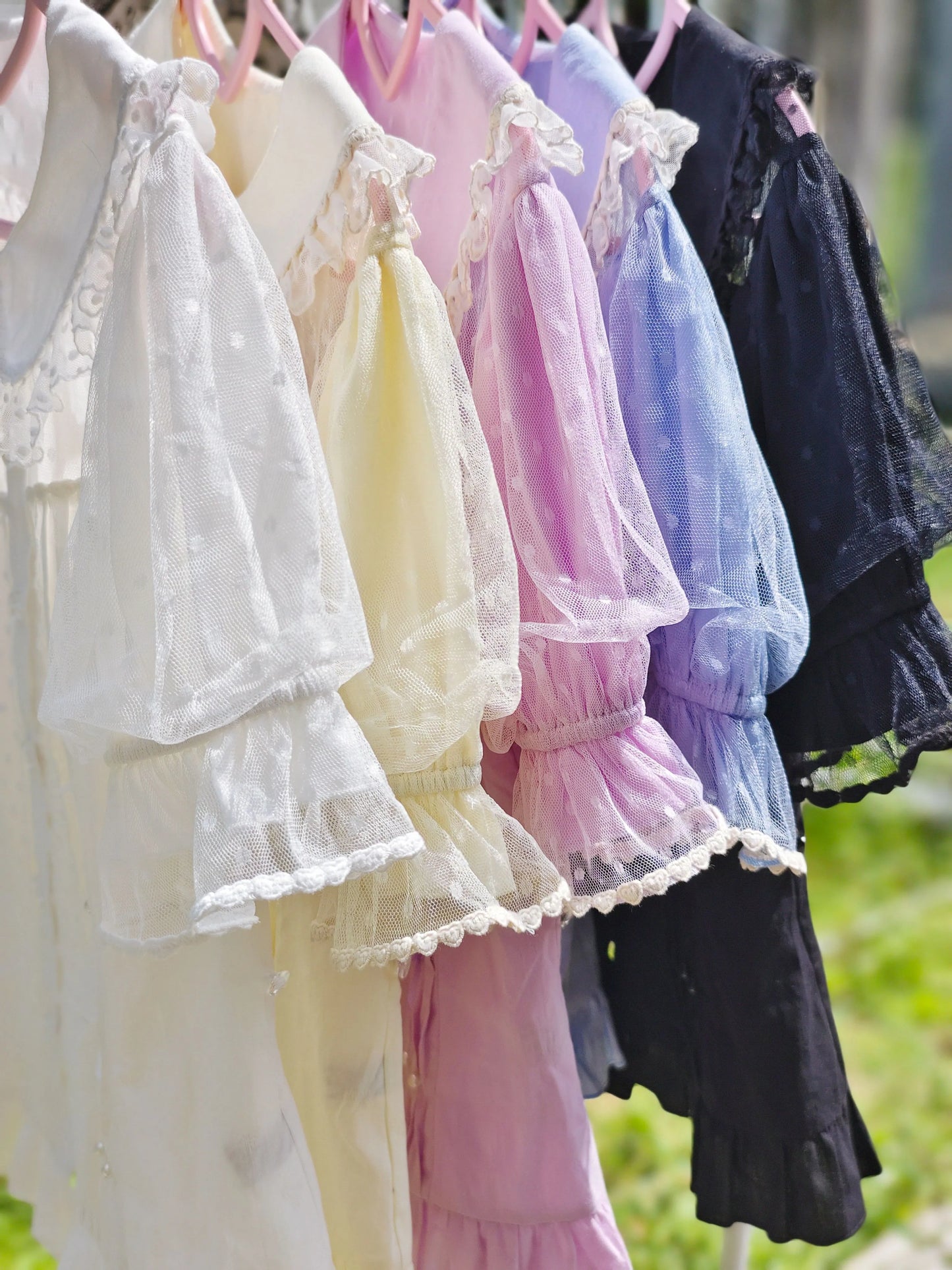 Magic Tea Party - Little Heart - Cotton Lolita Shirt Versatile Puffy Sleeve Blouse