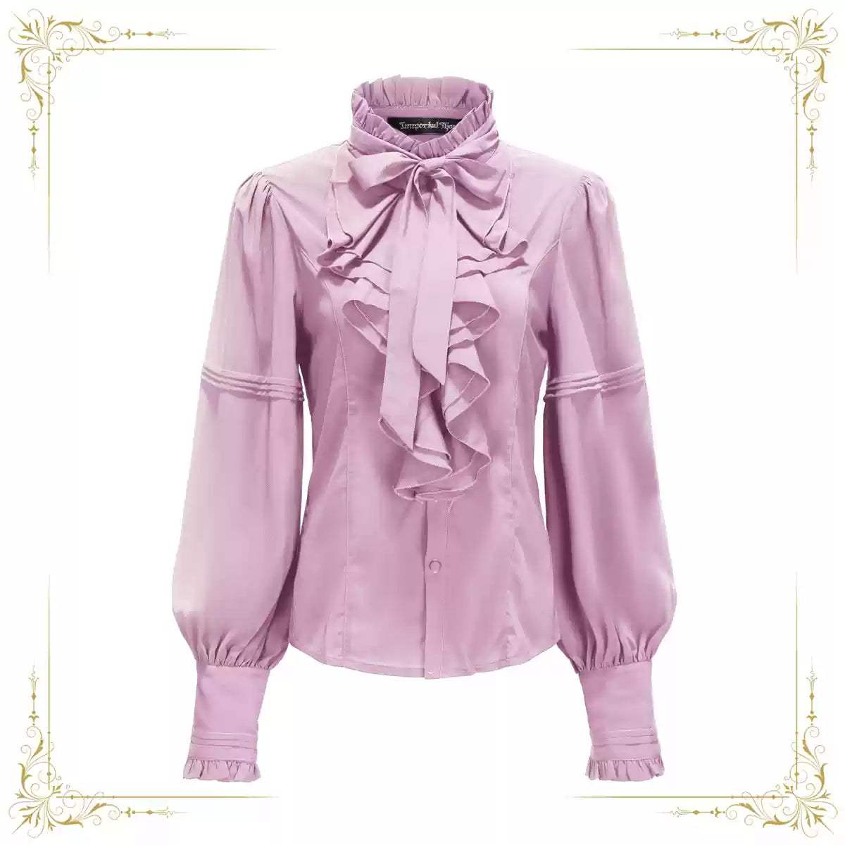 Immortal Thorn - Endless Promises - Vintage Ouji Lolita Shirt with Ruffle and Jabot Collar