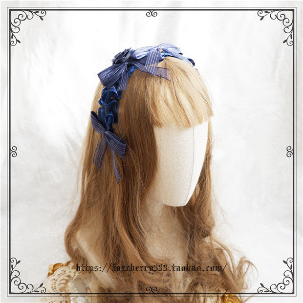 Fox Cherry - Sweet Lolita Bow Hairband Hairclip