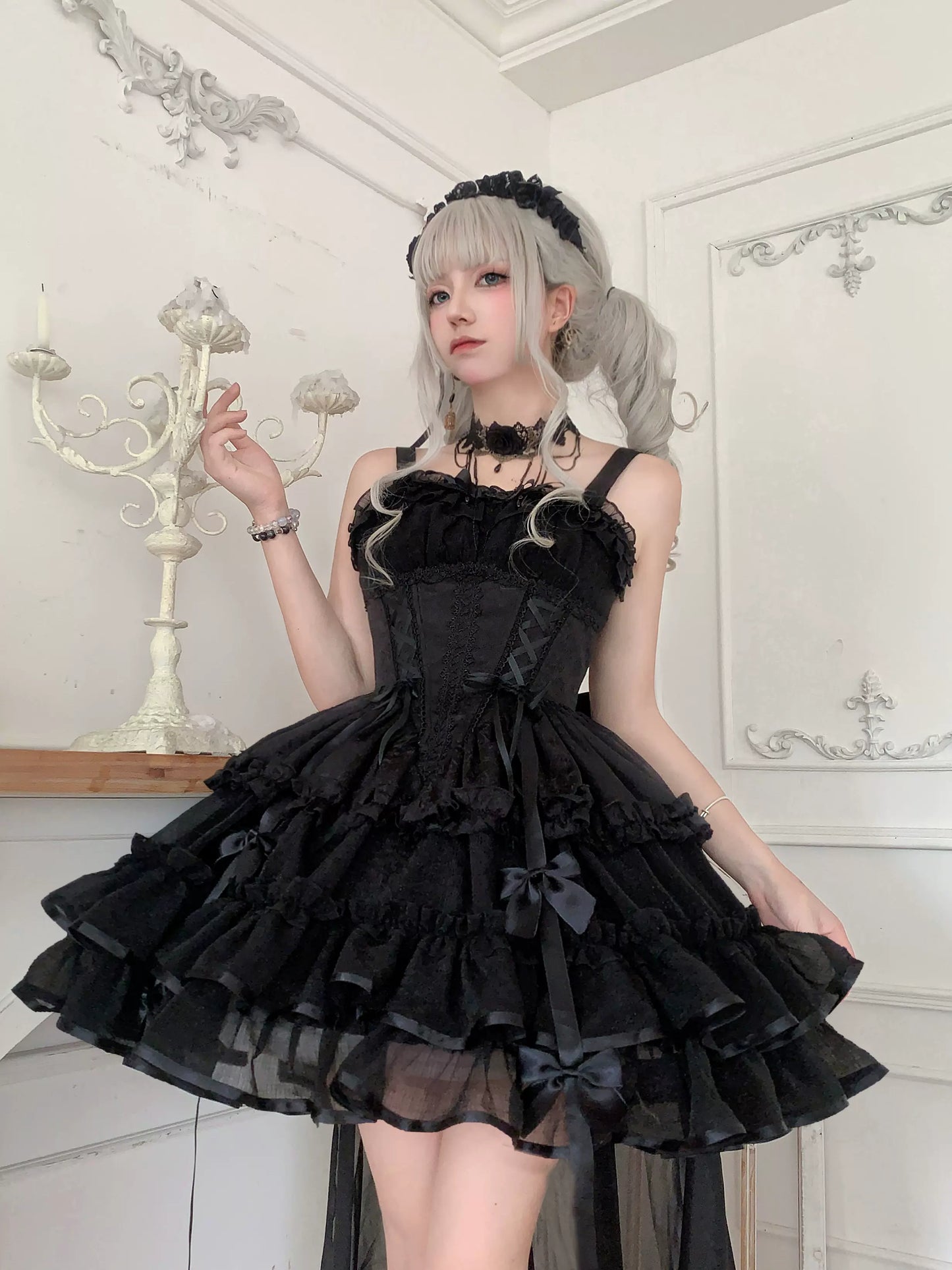 ZhiJinYuan - Time Waltz - Sweet Lolita Short Dress Ballet Style JSK