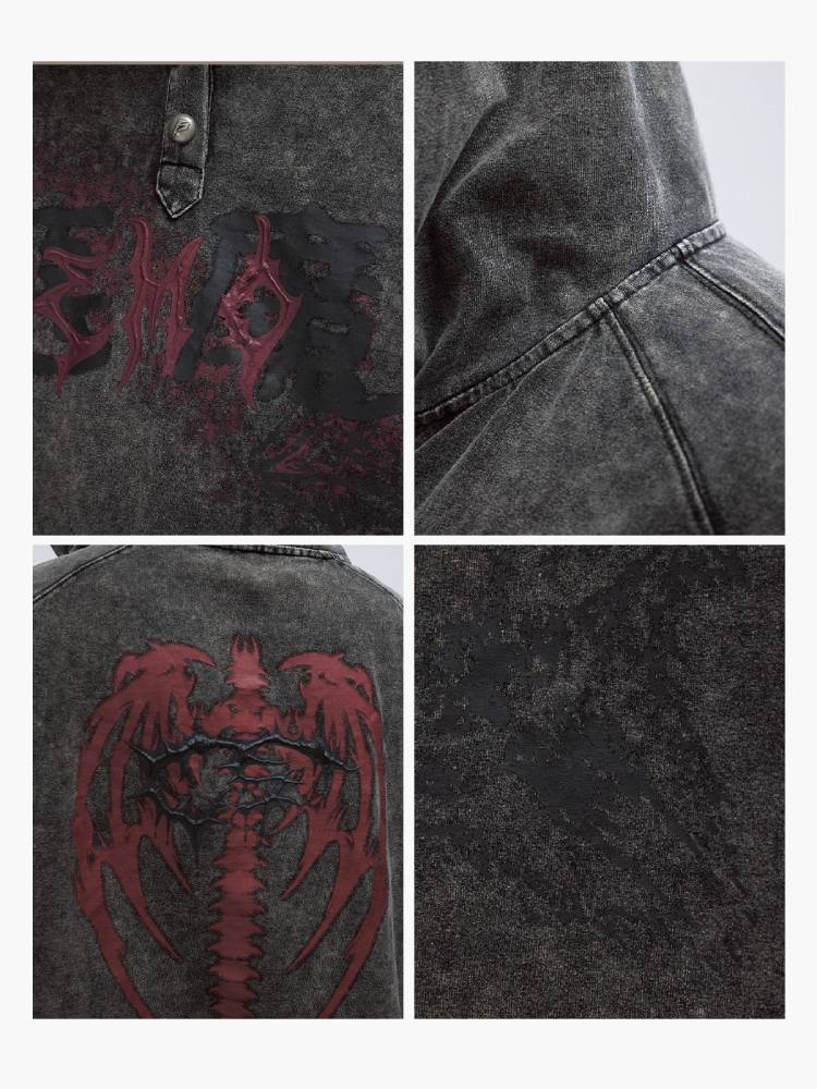 Little devil hooded T-shirt【s0000009209】