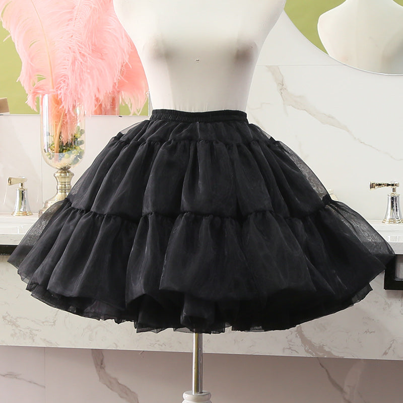Manyiluo - Daily Lolita Yarn Pannier Hoopless Petticoat