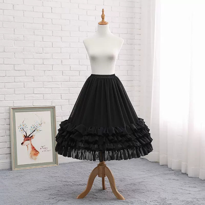 Your Princess - Lolita Adjustable Puffy Petticoat, Fishbone Support