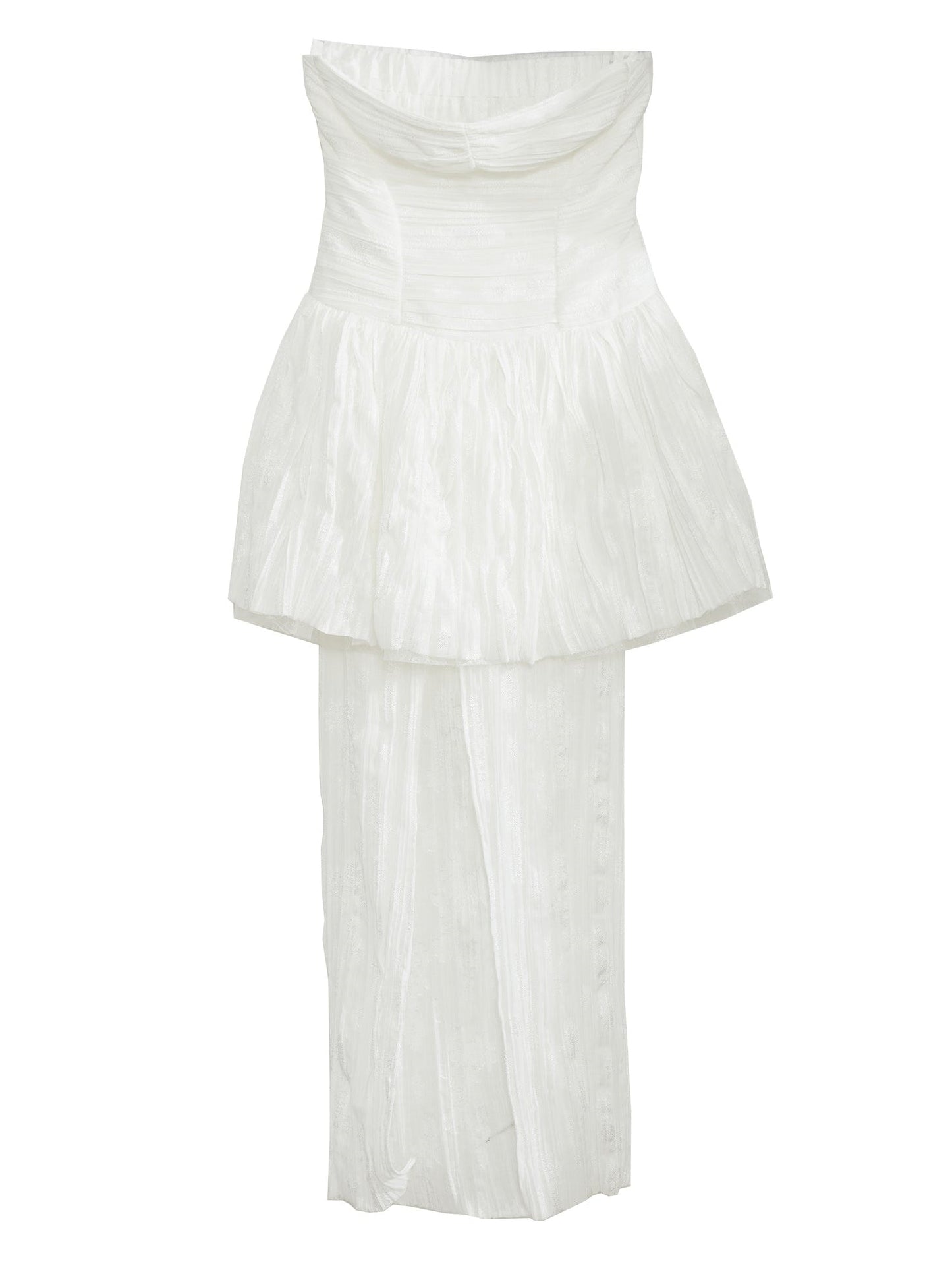 Elegant Bare Top & Slim Long Skirt Set-up